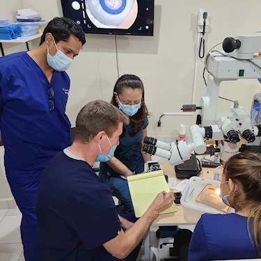 Eye surgeons and medical personnel for ACE Global